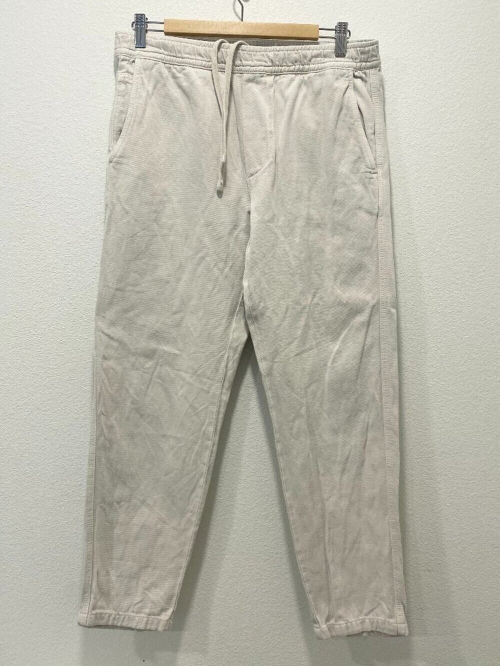 Zara Men's Linen Blend Casual Cargo Joggers - Medium